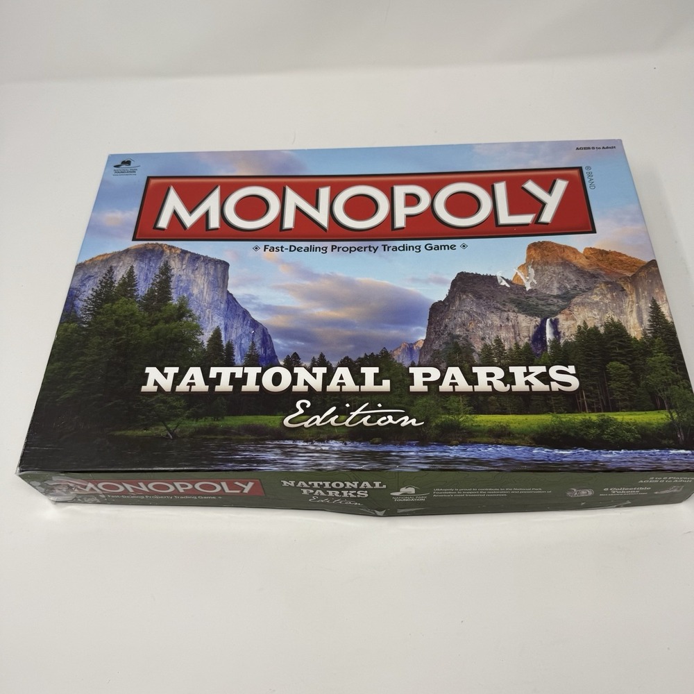 Monopoly National Parks Edition Game - 2014 - Collectible Tokens